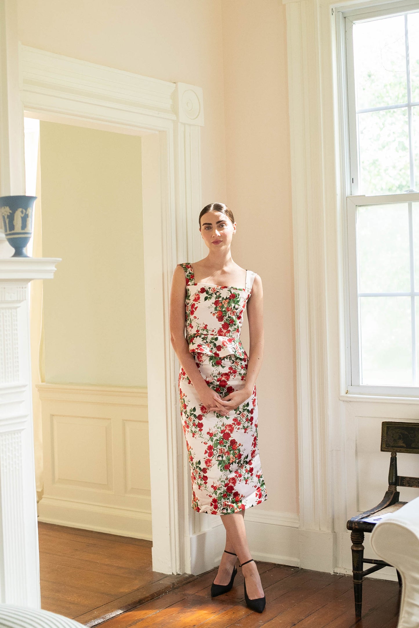 Rosso Top Garden Floral