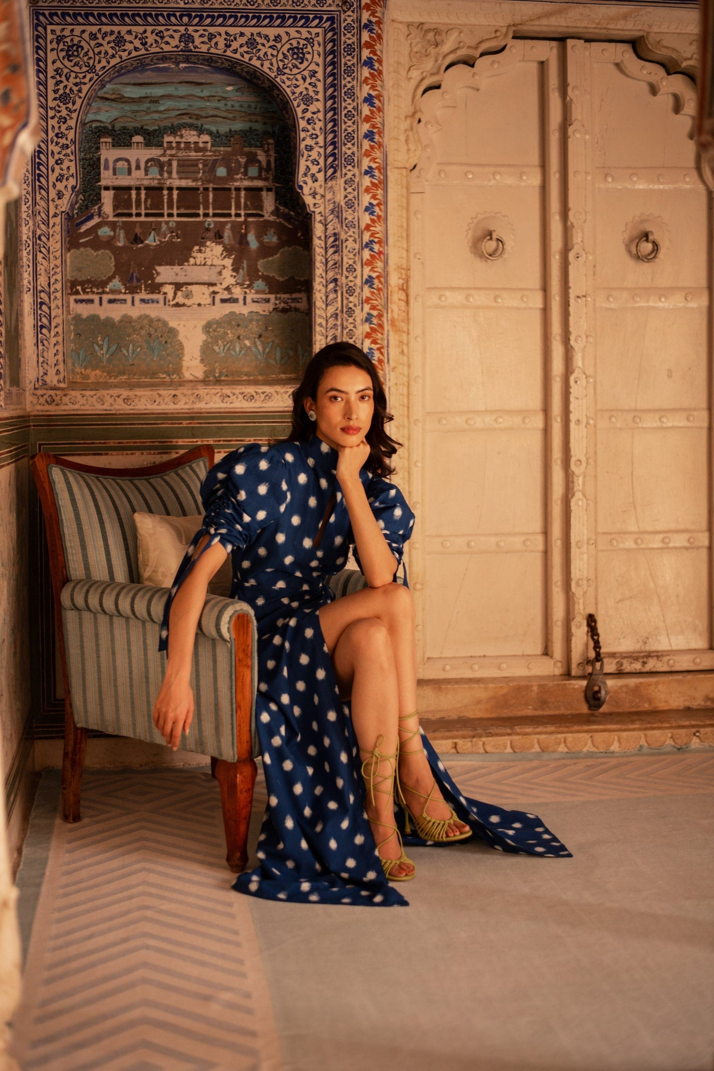 Robe Campo en bleu