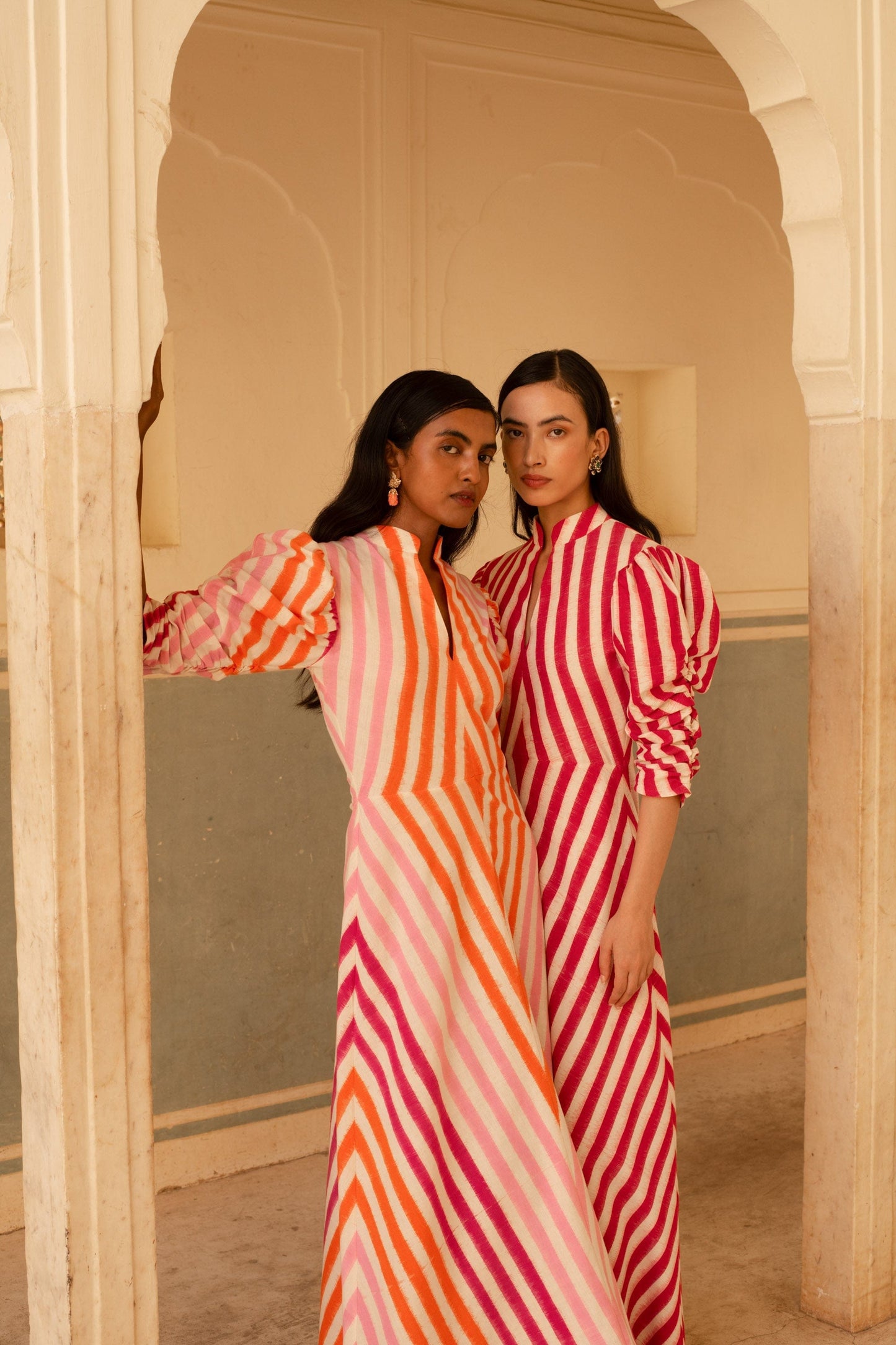 Robe illusion multicolore