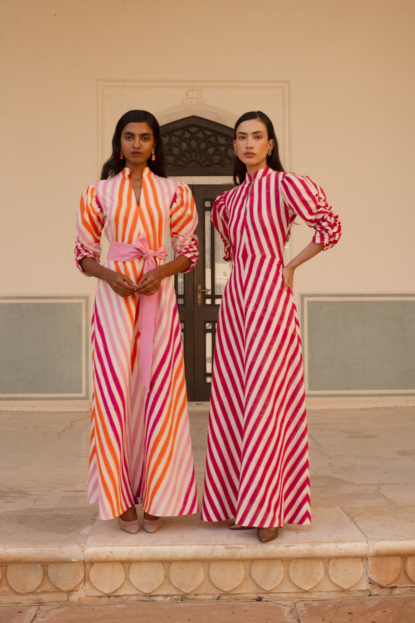 Robe illusion multicolore