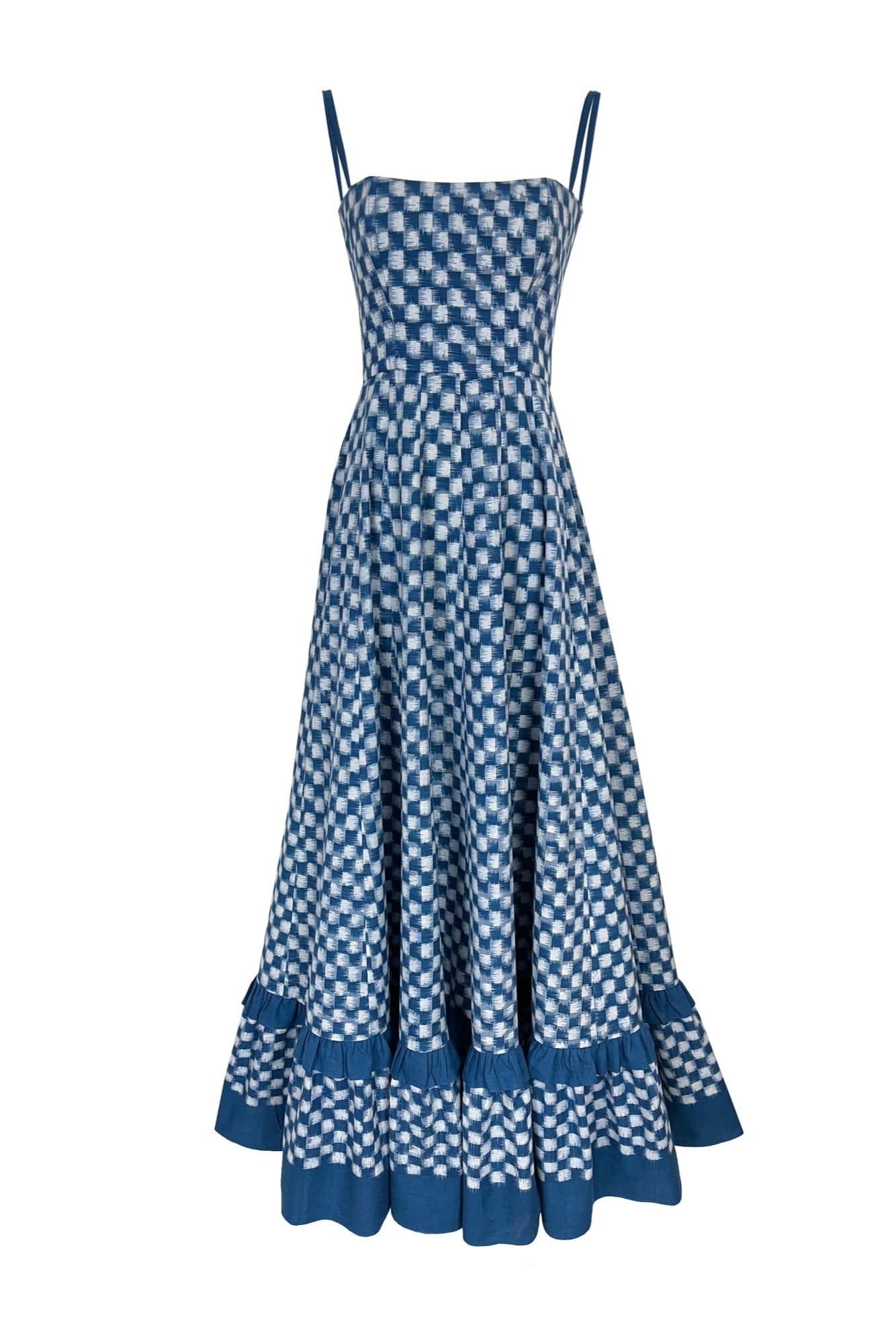 Robe échec et mat bleue