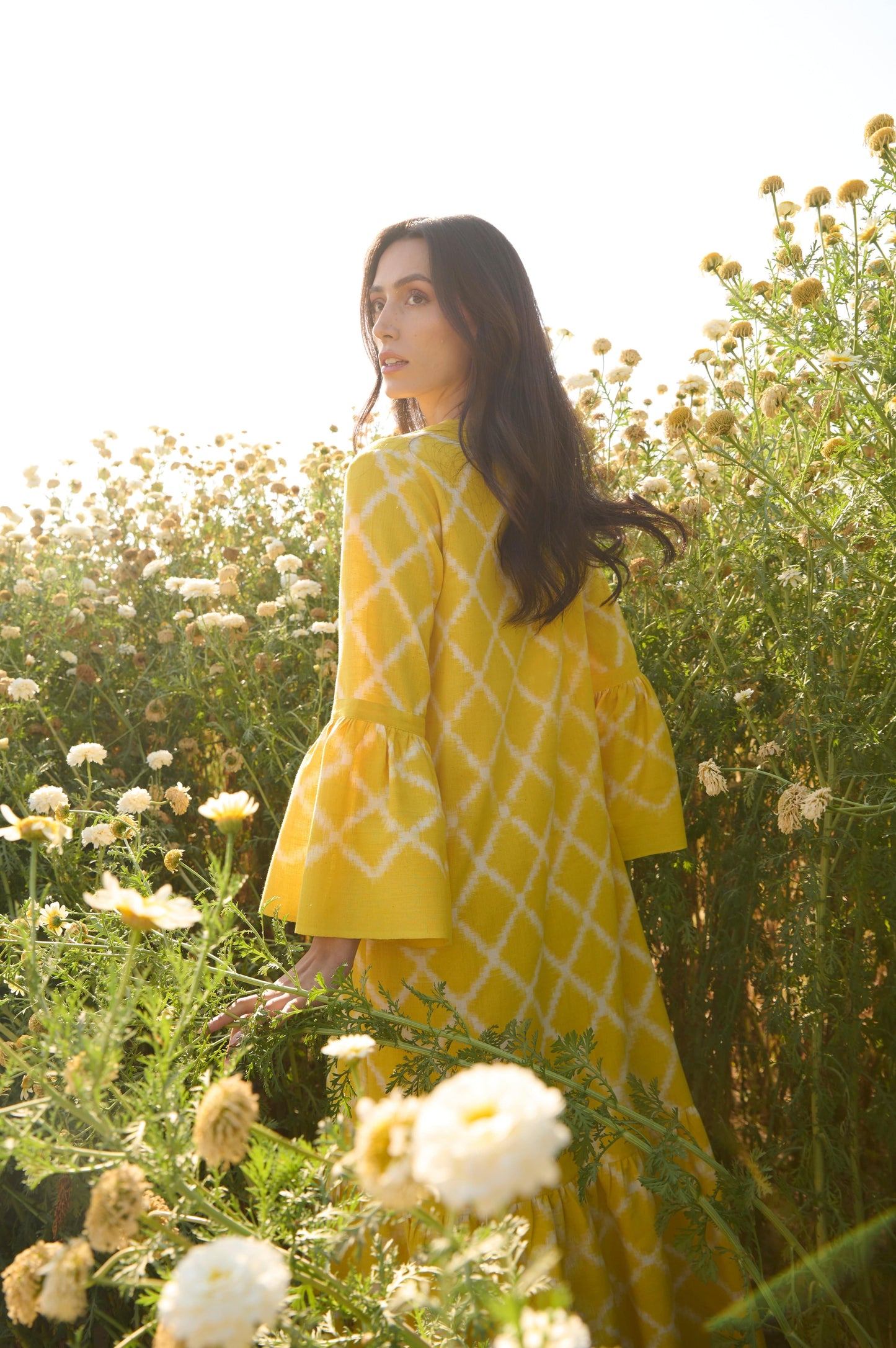 Robe à losanges jaunes