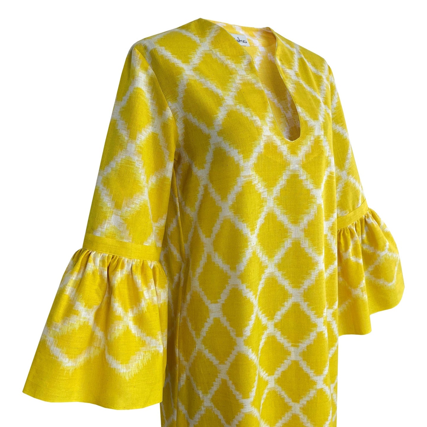 Robe à losanges jaunes