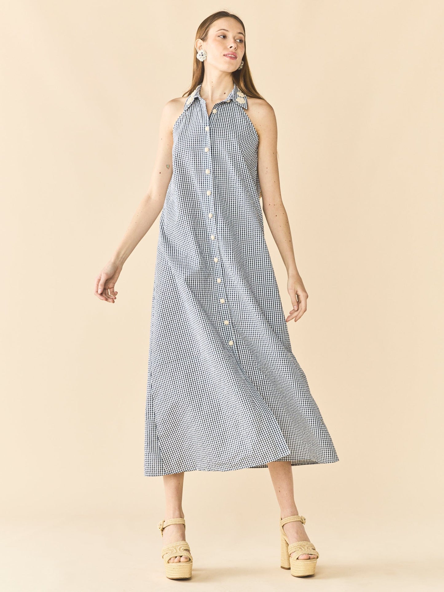 Collaboration Robe à col camisole x Rainey