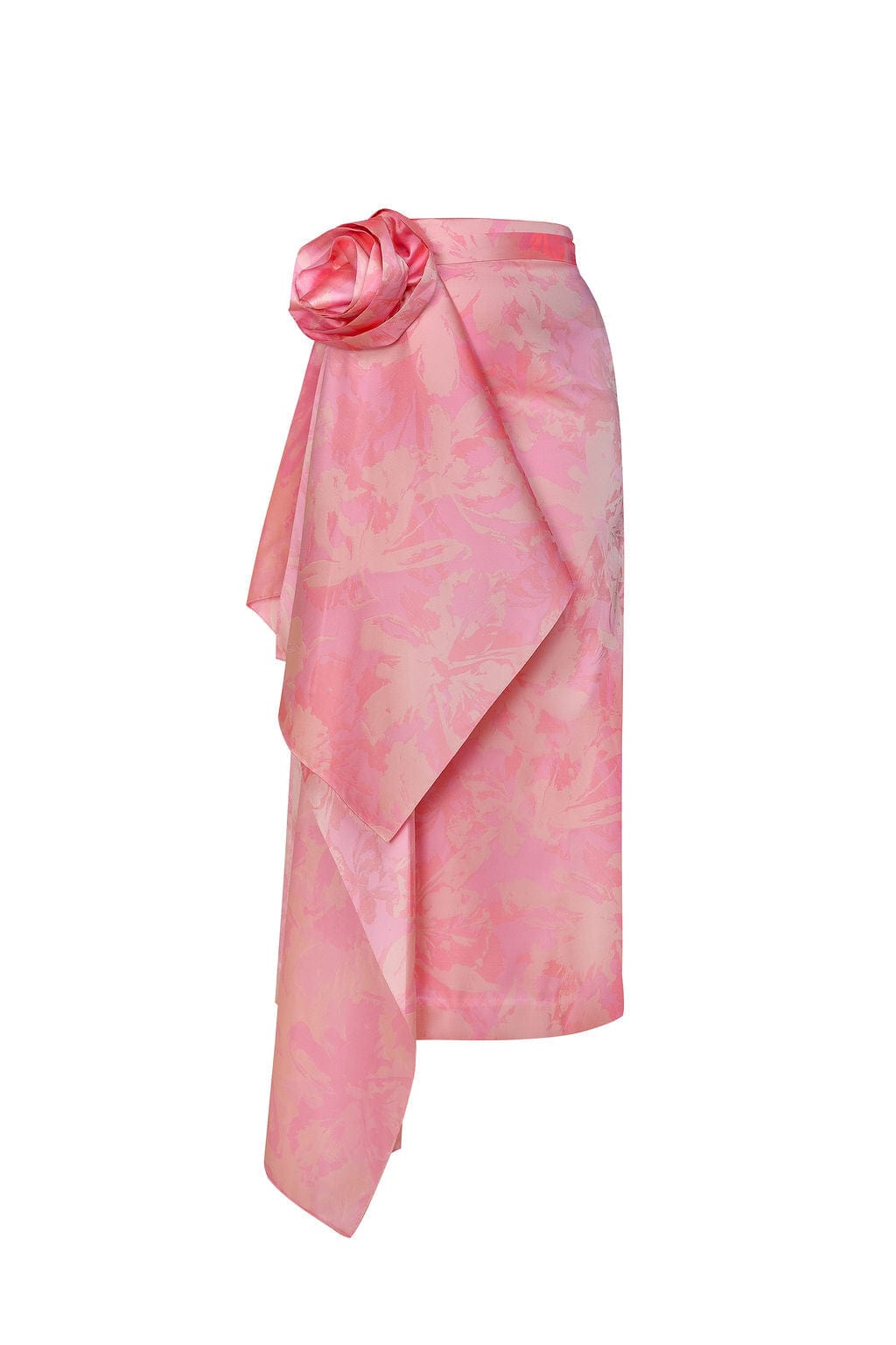 Jupe Crayon Idilio Mikado Rose