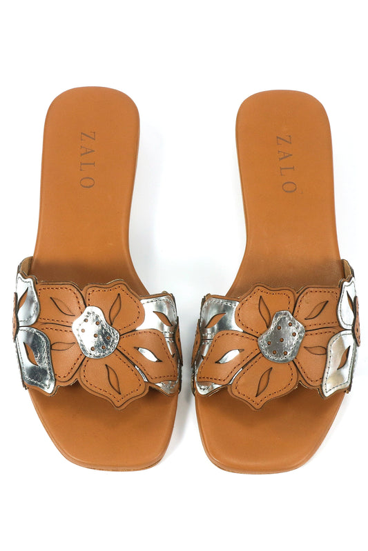 Flora Slide Tan