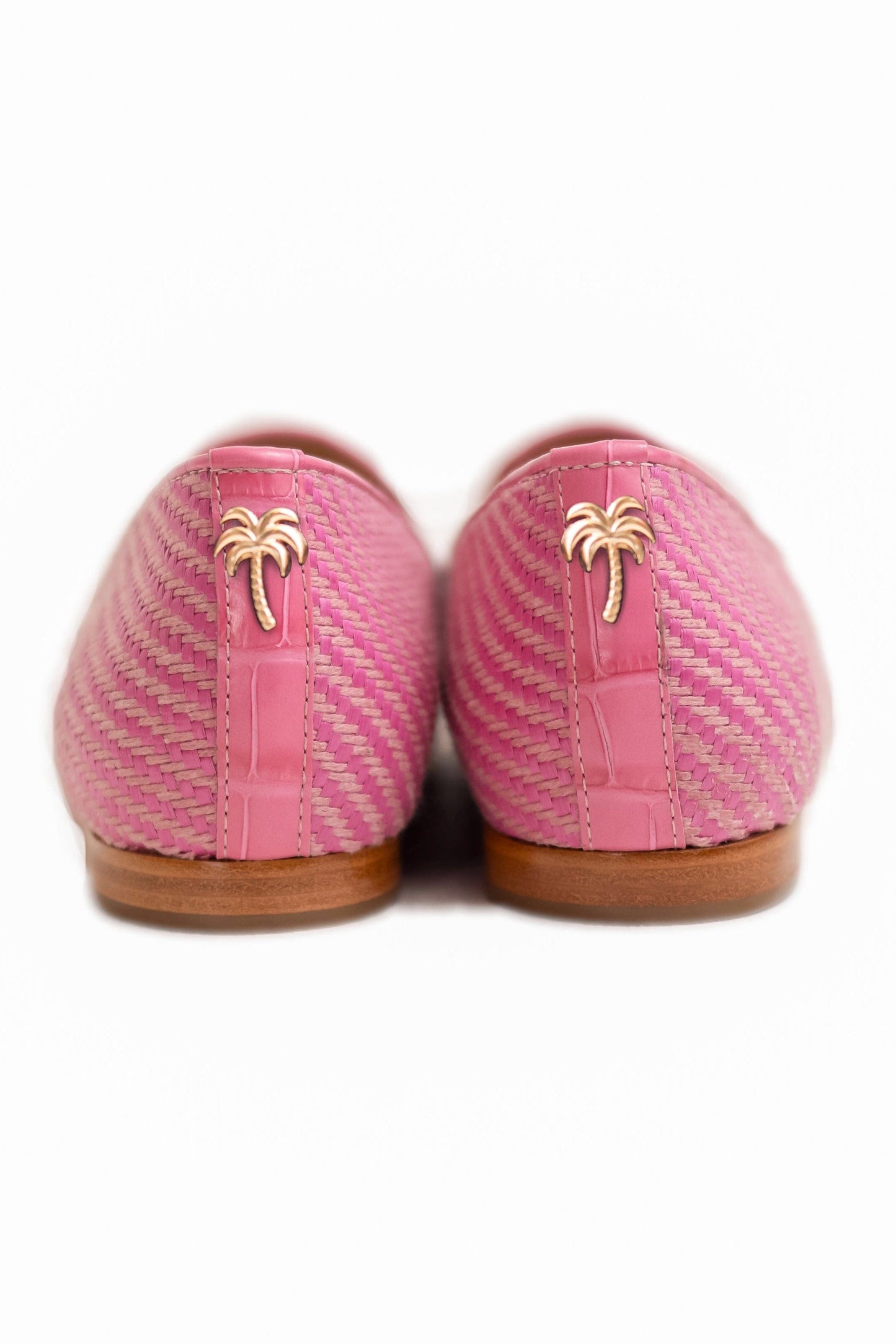 Chausson en raphia fuchsia