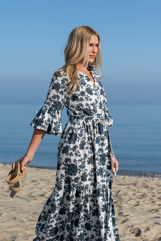 Robe Joanna | Dahlia bleu