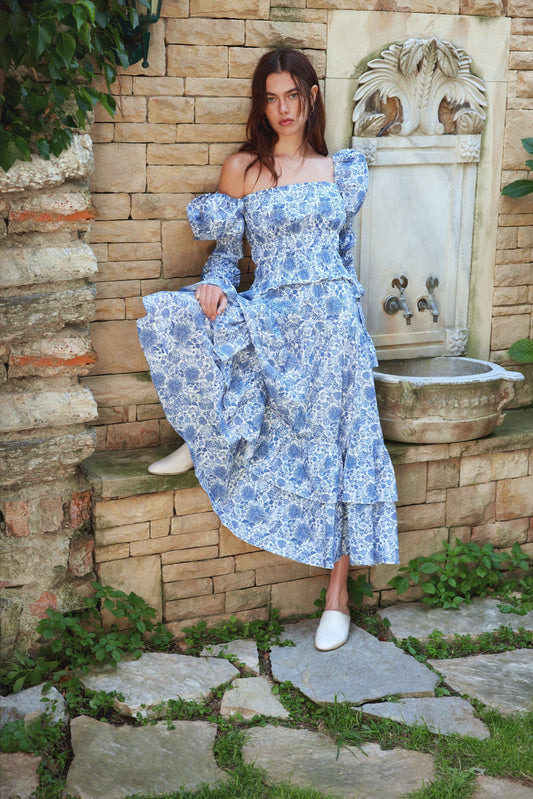 Ensemble Gracie en bleu