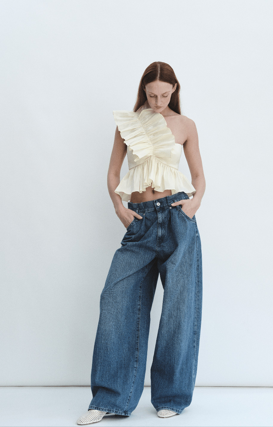 Chemisier Juliette en taffetas crème