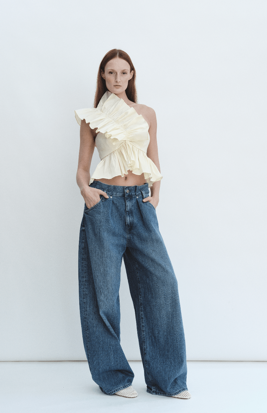 Chemisier Juliette en taffetas crème