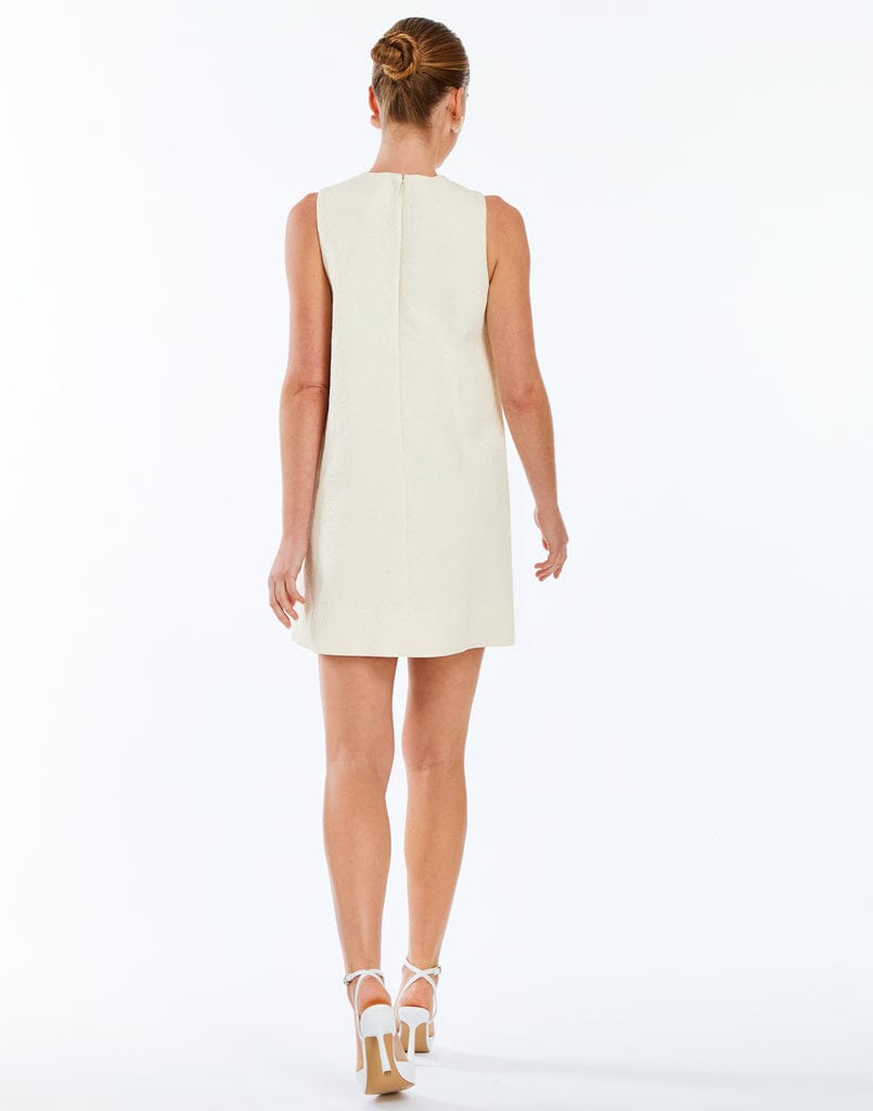 Robe courte festonnée à perles Etta