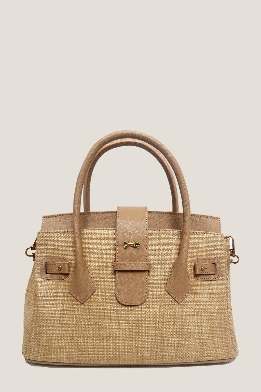 Le sac fourre-tout tissé Onassis 30 - Nude
