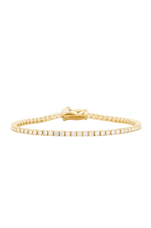 Bracelet tennis rond Mae Gold 2 mm