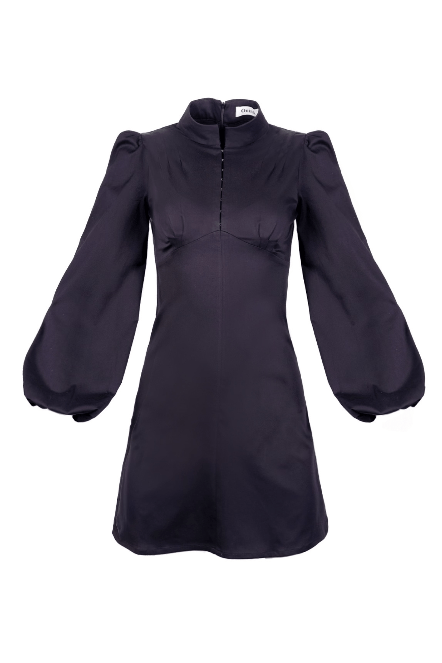 Robe mini empire à col haut Jane