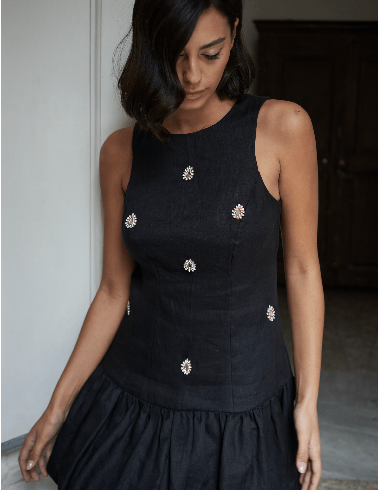 Selestia Brodé Noir