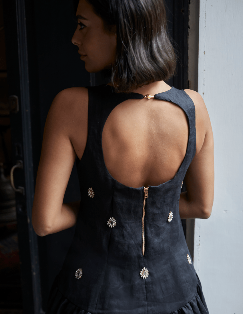 Selestia Brodé Noir