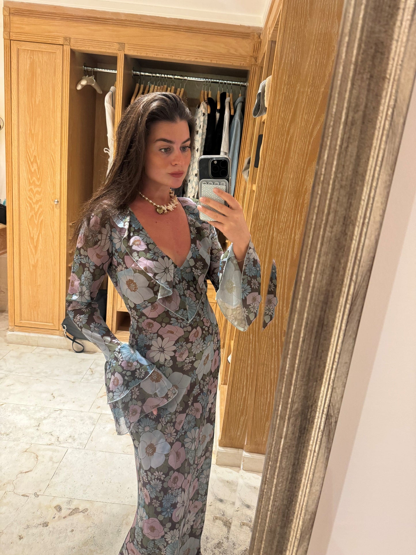 Robe Shellona à fleurs vintage
