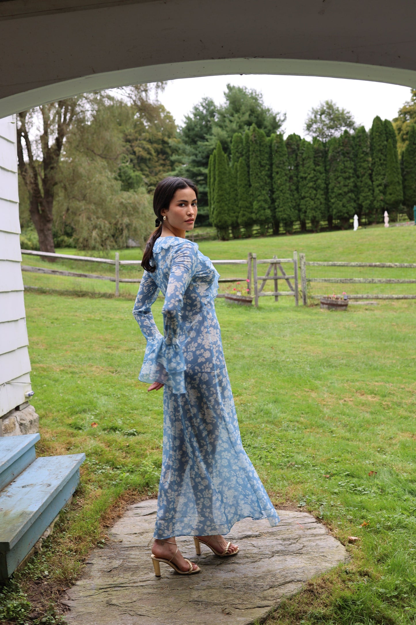 Robe Shellona Bleu Floral