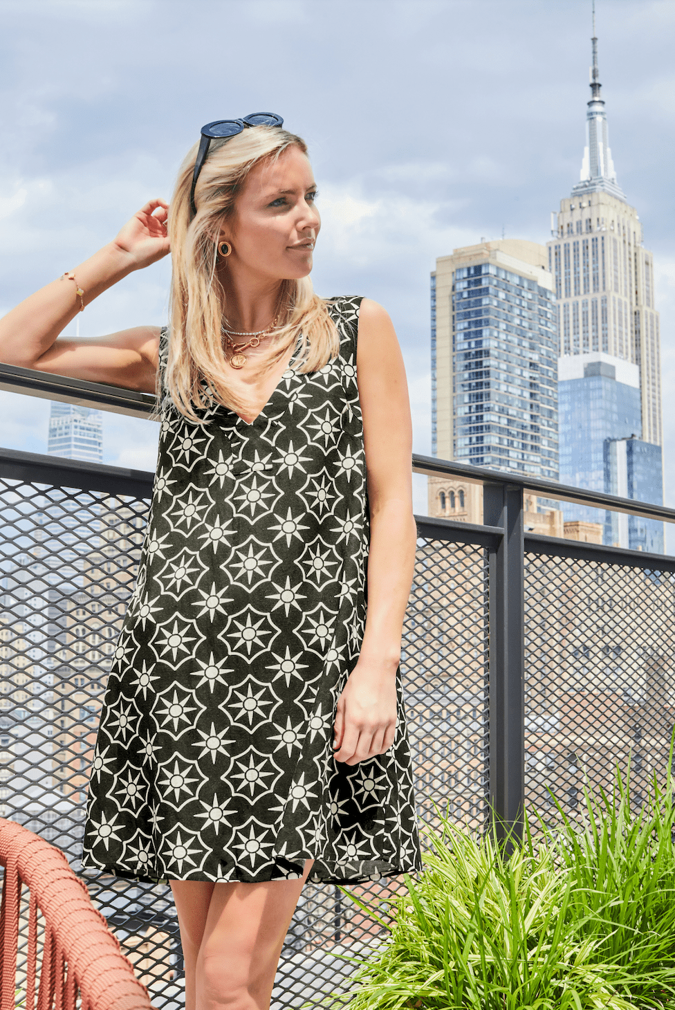 Robe Natalia Sitano x SimkinStyle - Noir/Crème