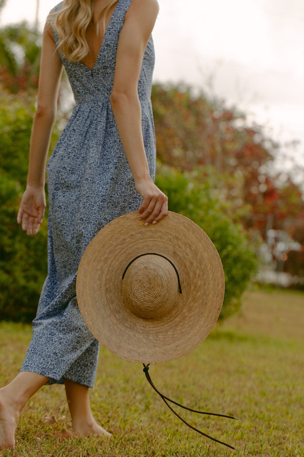 La robe Mary Alex en indigo coquelicot