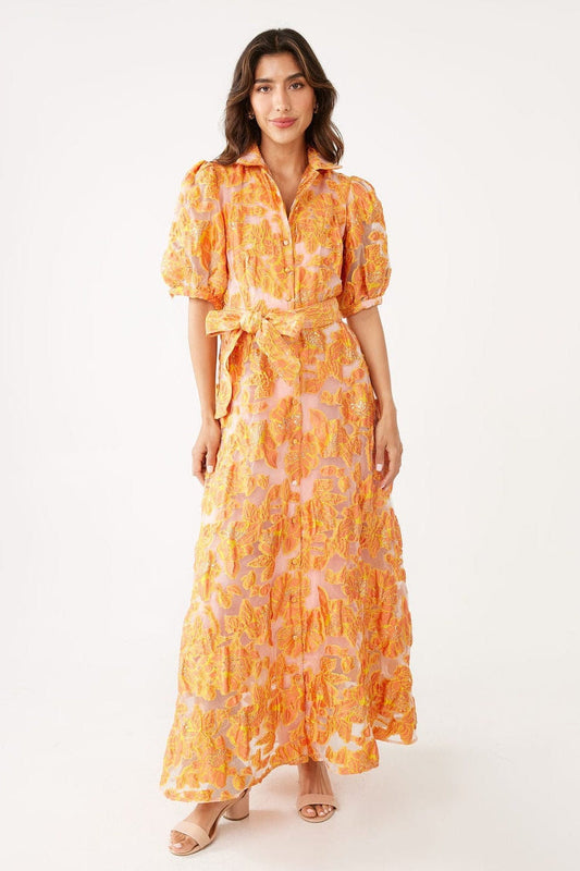 Robe Charlotte en organza fleur d'oranger