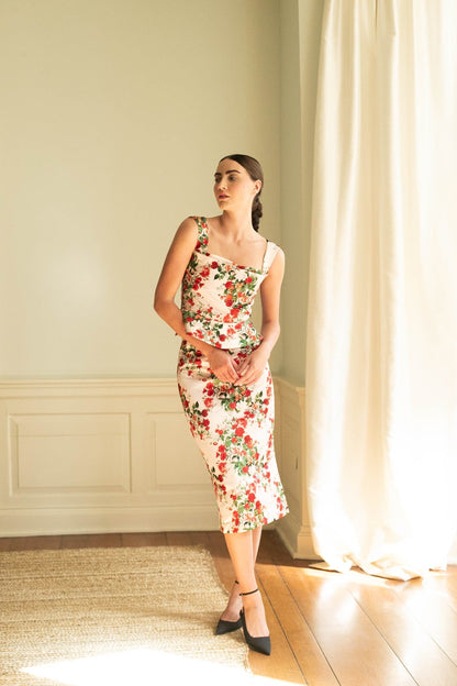 Jupe Rosso Garden Floral