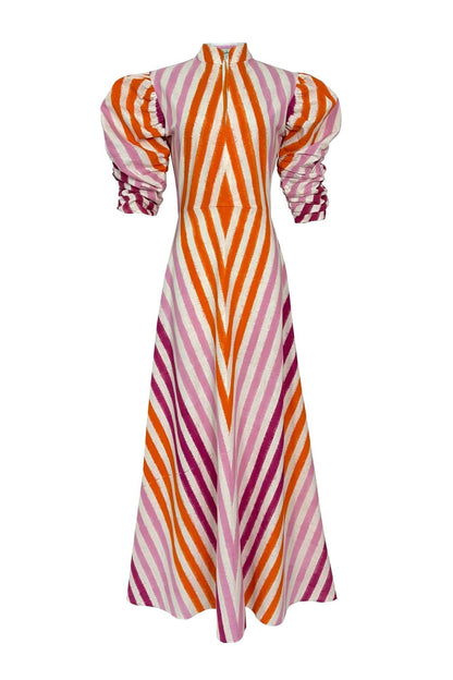 Robe illusion multicolore