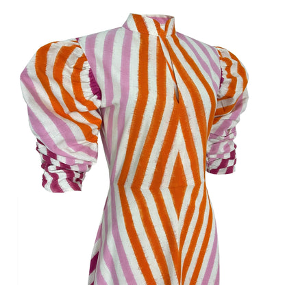 Robe illusion multicolore