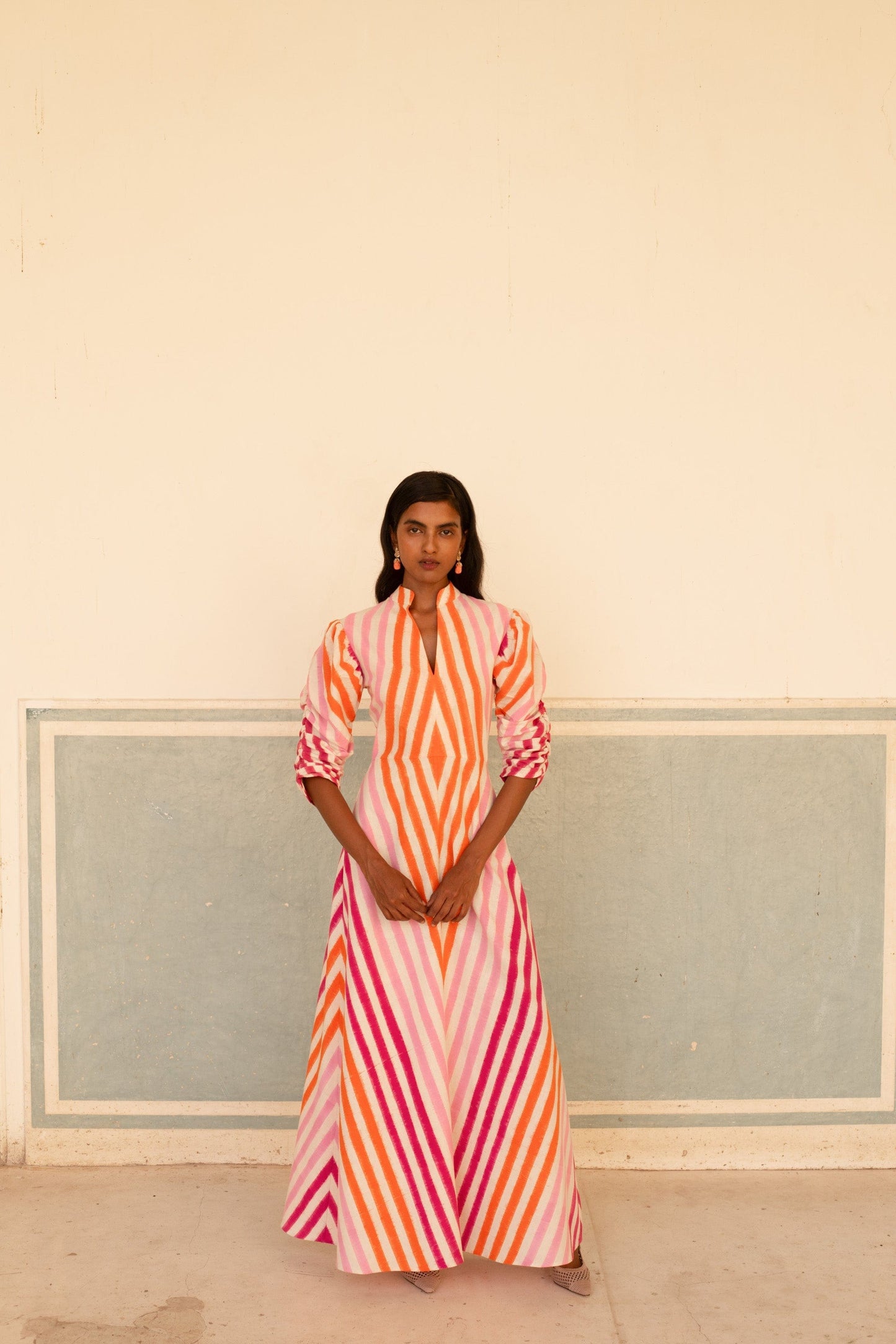 Robe illusion multicolore