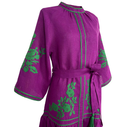 Robe cygne raisin