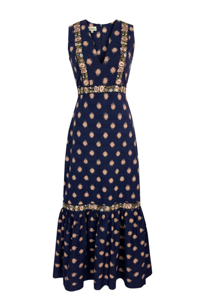 Robe à pois fleuris