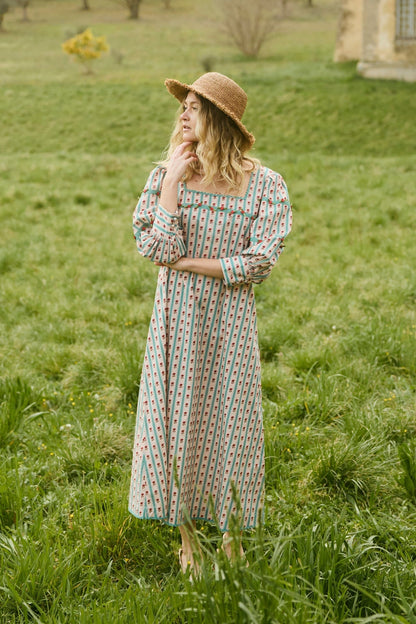 Robe Tara - Fleurs des champs de coquelicots