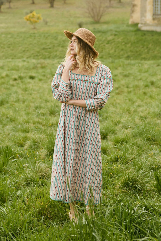 Robe Tara - Fleurs des champs de coquelicots