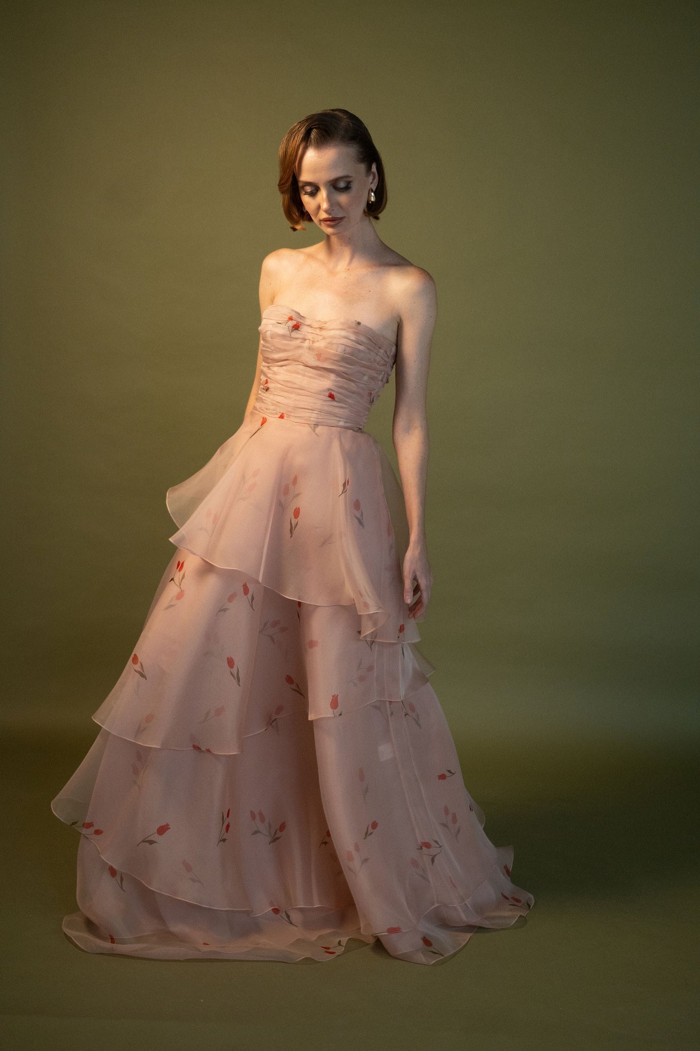 Jolie robe tulipe rose