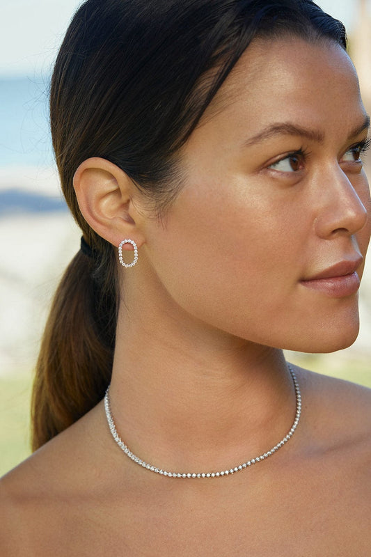 Boucle d'oreille Carolina Tennis - Courte