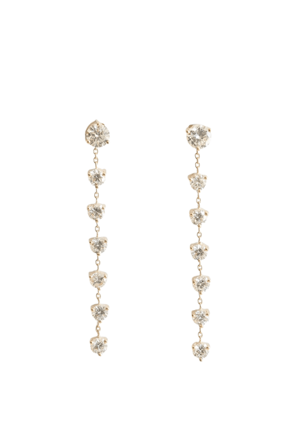Boucles d'oreilles pendantes en diamant