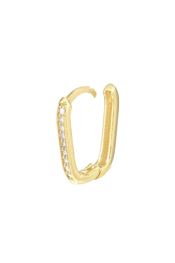 Créoles en forme d'oreiller en diamant