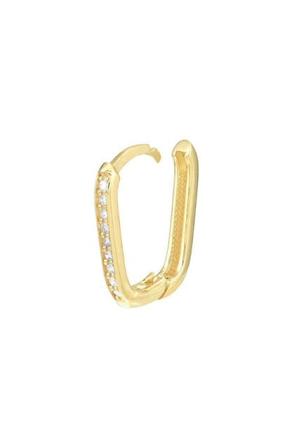 Créoles en forme d'oreiller en diamant