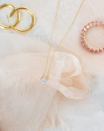 Collier réglable en diamant
