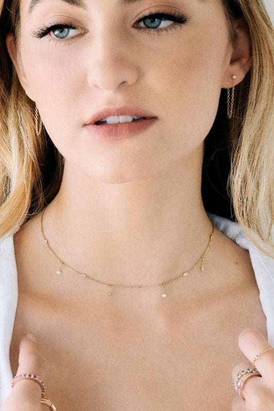 Goutte de diamant alternée