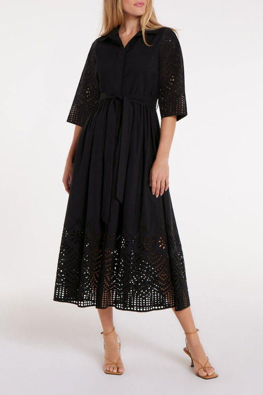 Robe Francesca en œillets noirs