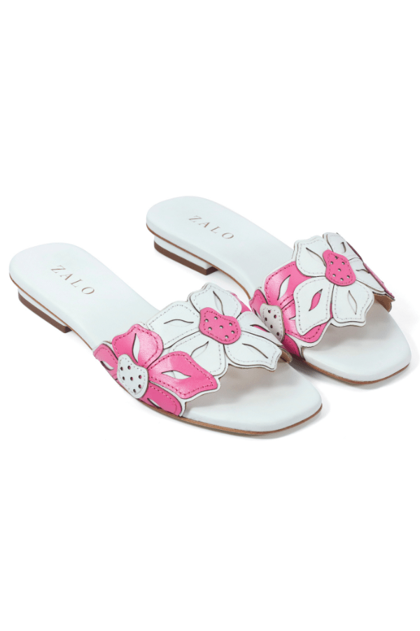 Flora Slide Blanc