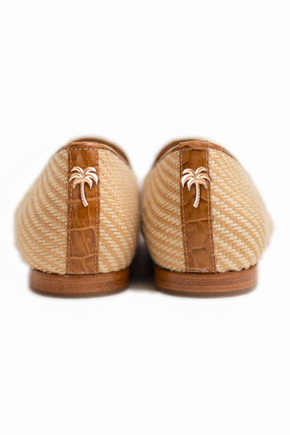 Chausson en raphia naturel