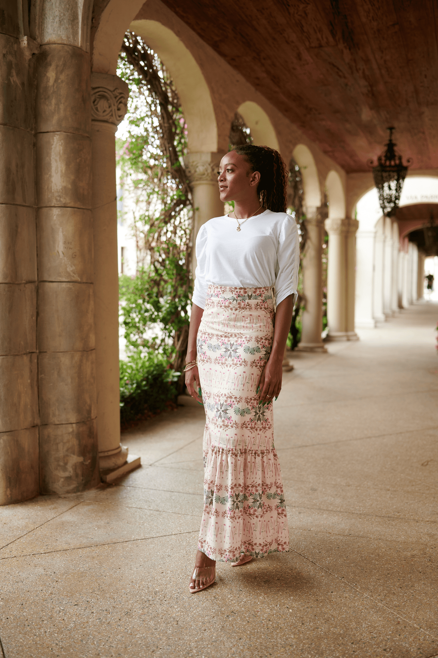 Jupe en lin Lizzie | Petit-déjeuner au parc