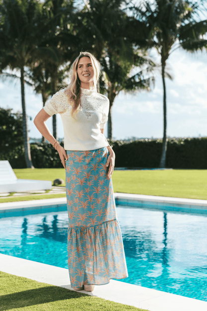 Jupe en lin Lizzie | Palmier Callista