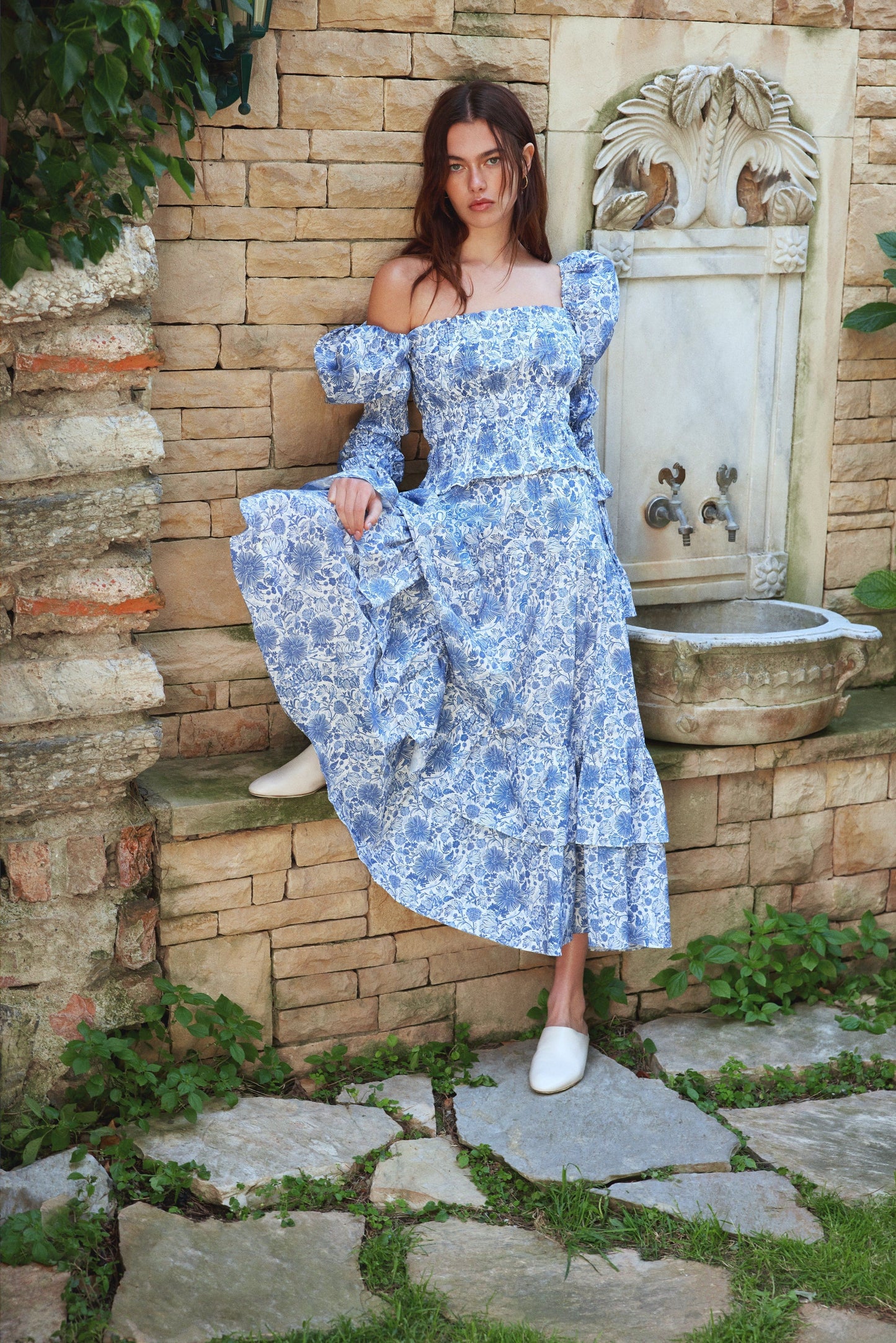 Ensemble Gracie en bleu