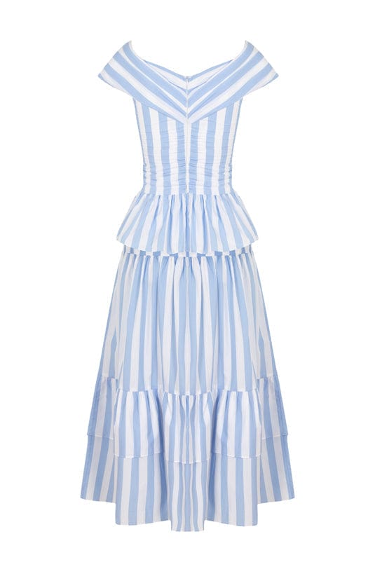 Ensemble Lily en bleu rayé