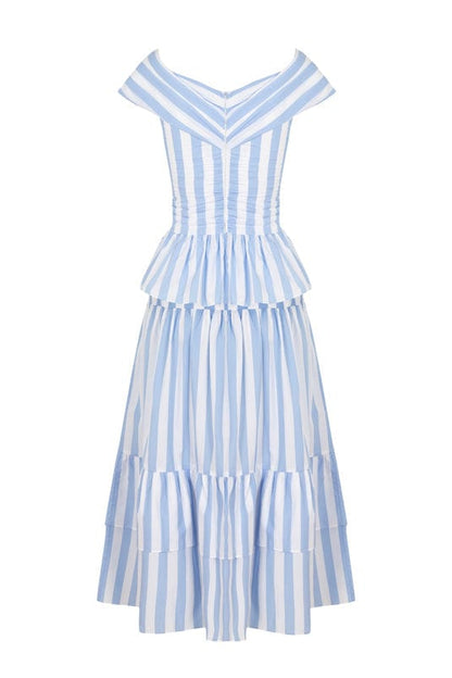 Ensemble Lily en bleu rayé