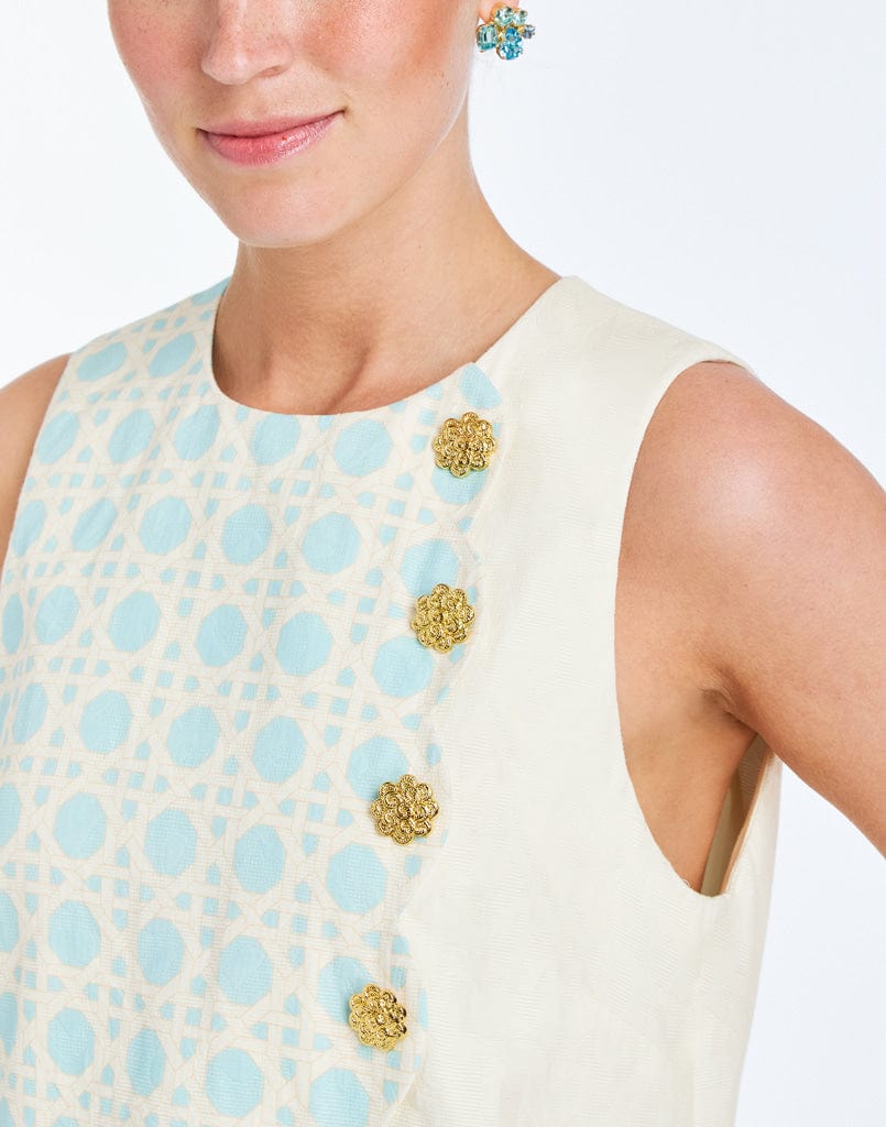 Robe courte festonnée Etta
